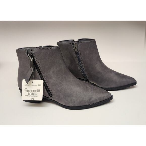 Worthington Brookdale Block Heel Pointed-toe Textured Ankle Boots Size 6.5M - Picture 4 of 12